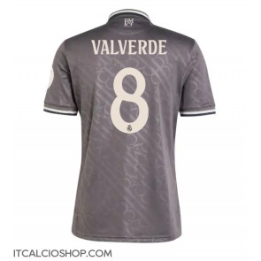 Real Madrid Federico Valverde #8 Terza Maglia 2024-25 Manica Corta